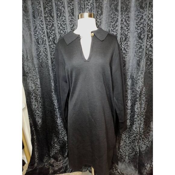 Benard Holtzman | Black Sweater Dress - Picture 1 of 4